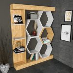 Sueno - White, Oak – Полица за книги - Image 5