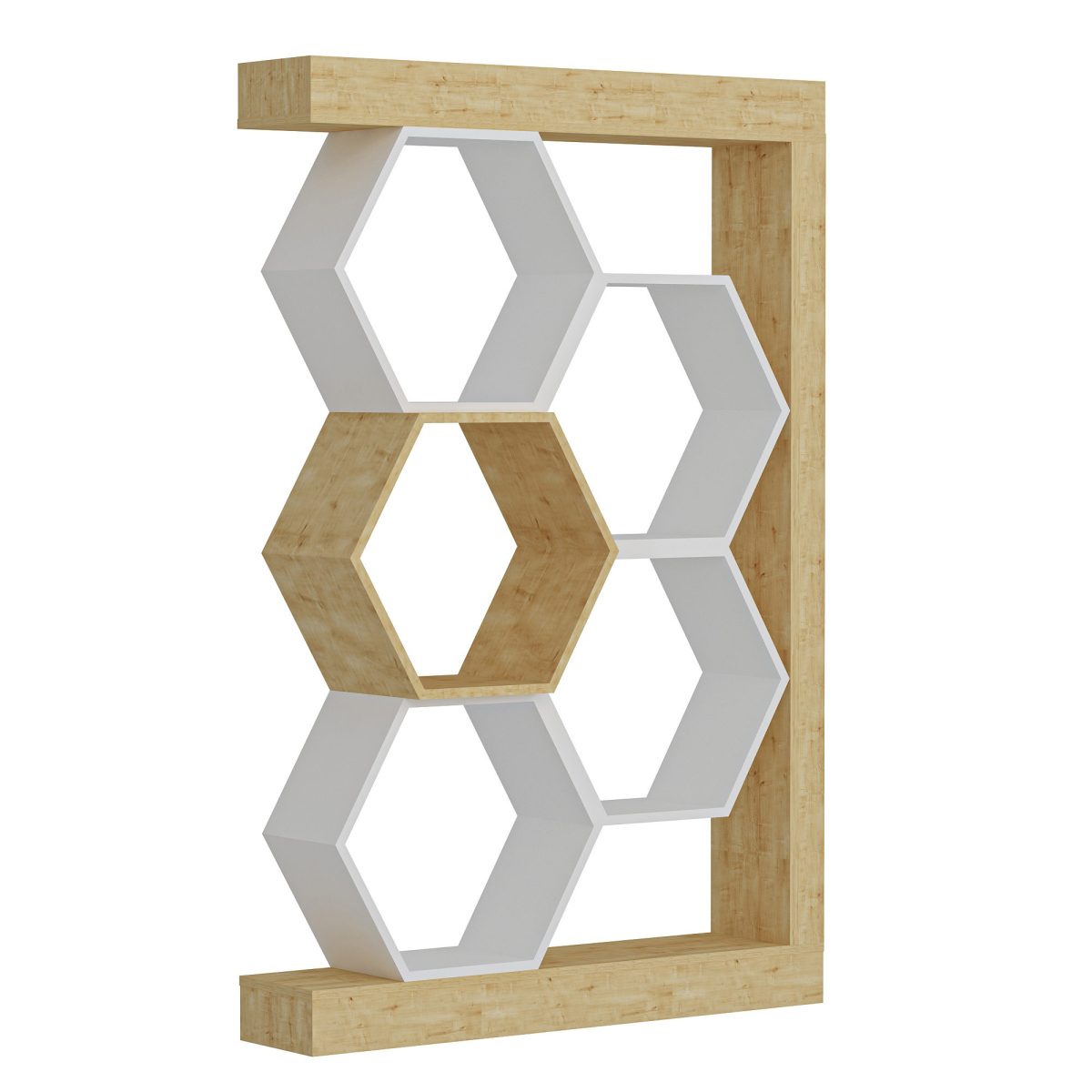 Artemis - Oak, White – Полица за книги - Image 3