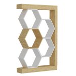 Artemis - Oak, White – Полица за книги - Image 3