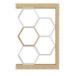 Artemis - Oak, White – Полица за книги - Image 4