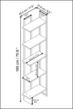 Alice - Ephesus, Gold – Полица за книги - Image 5