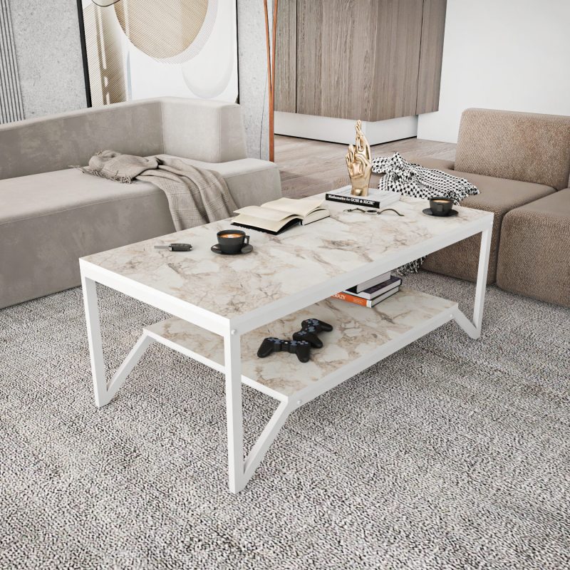 Flora - White – Маса за кафе