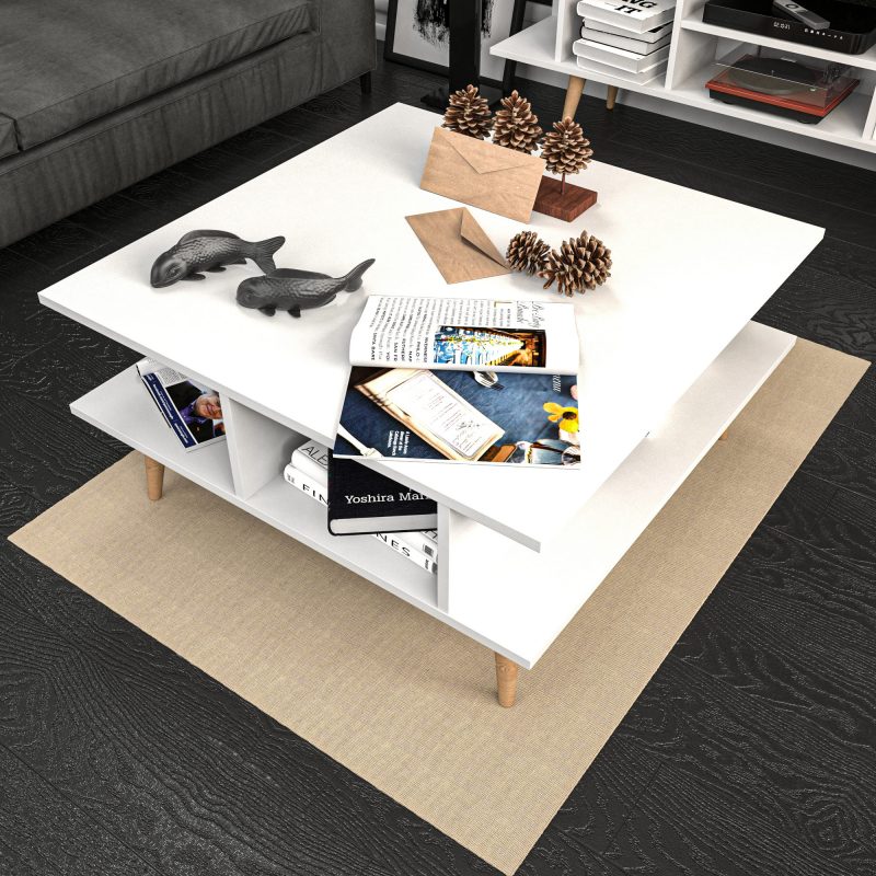 Akya Coffee Table - White – Маса за кафе