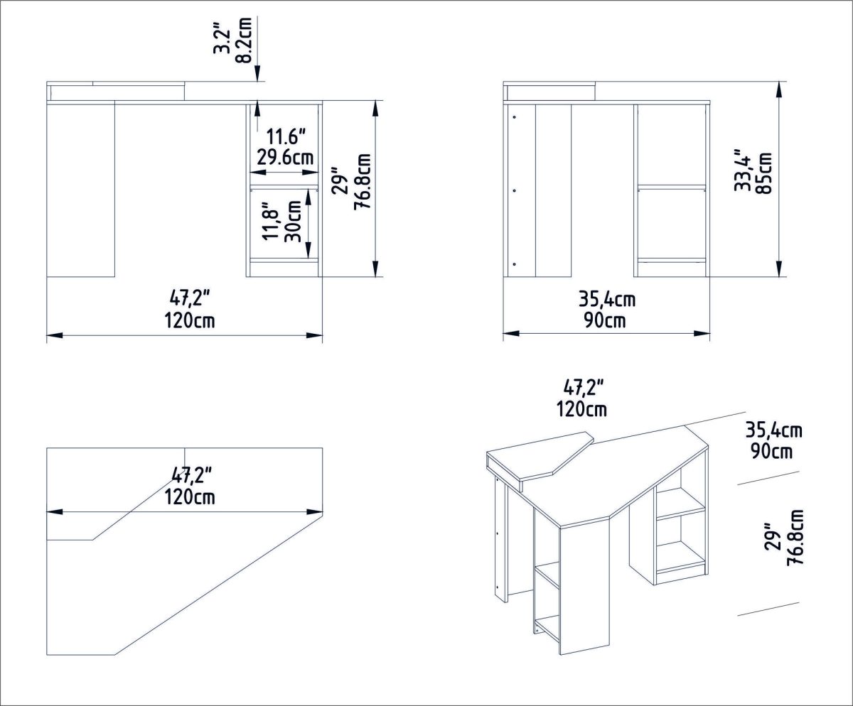 Floating - Walnut – Канцелариско биро - Image 4