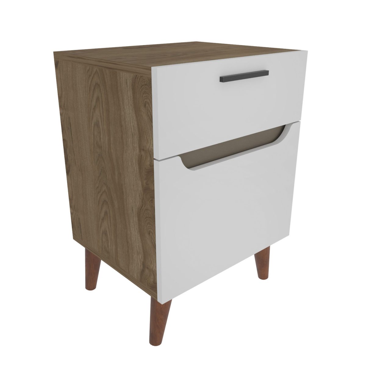 Losso - White, Oak – Ноќна масичка - Image 4