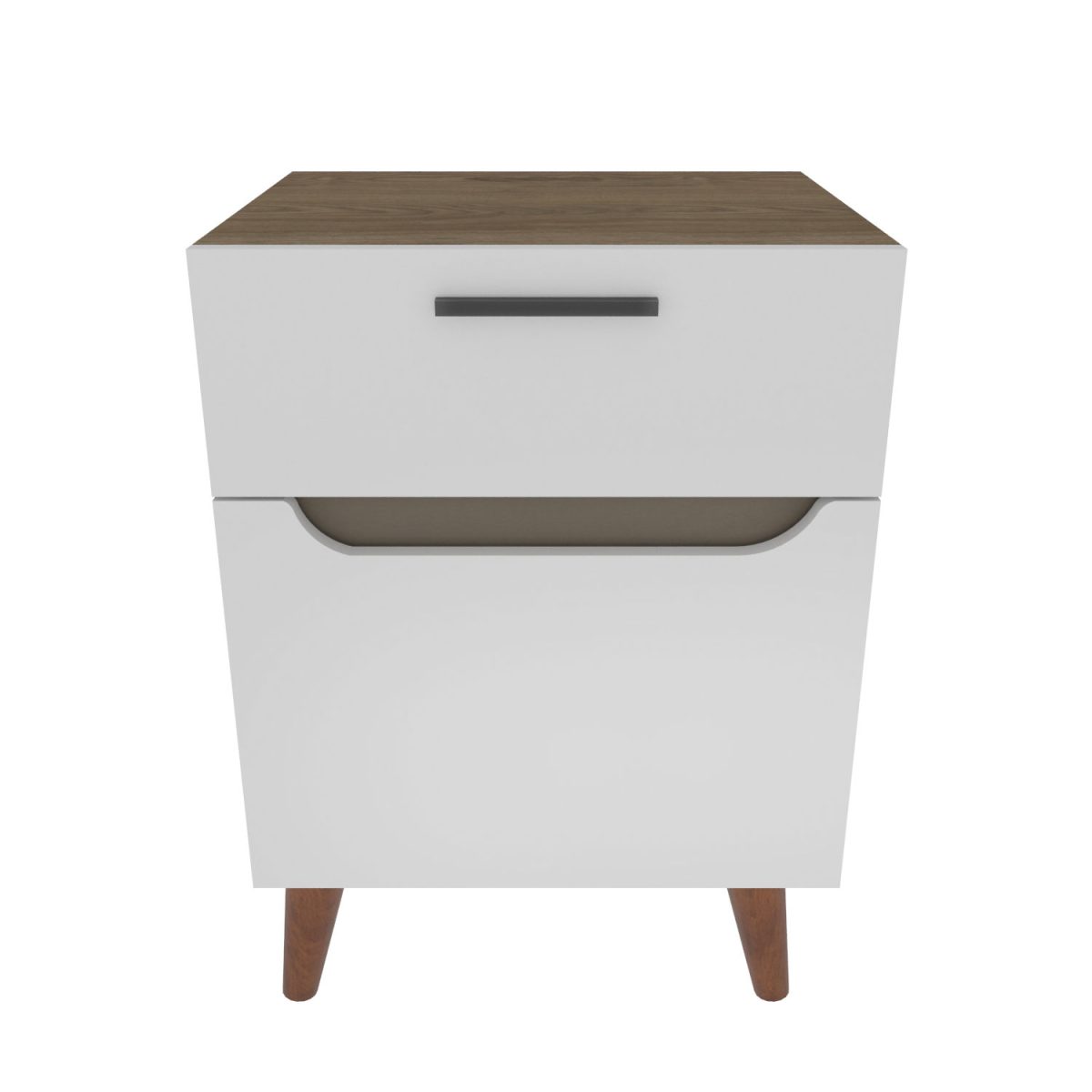 Losso - White, Oak – Ноќна масичка - Image 5