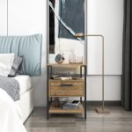 Alba - Black, Oak – Ноќна масичка