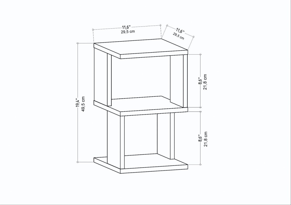 Carter - Anthracite, Oak – Ноќна масичка - Image 6