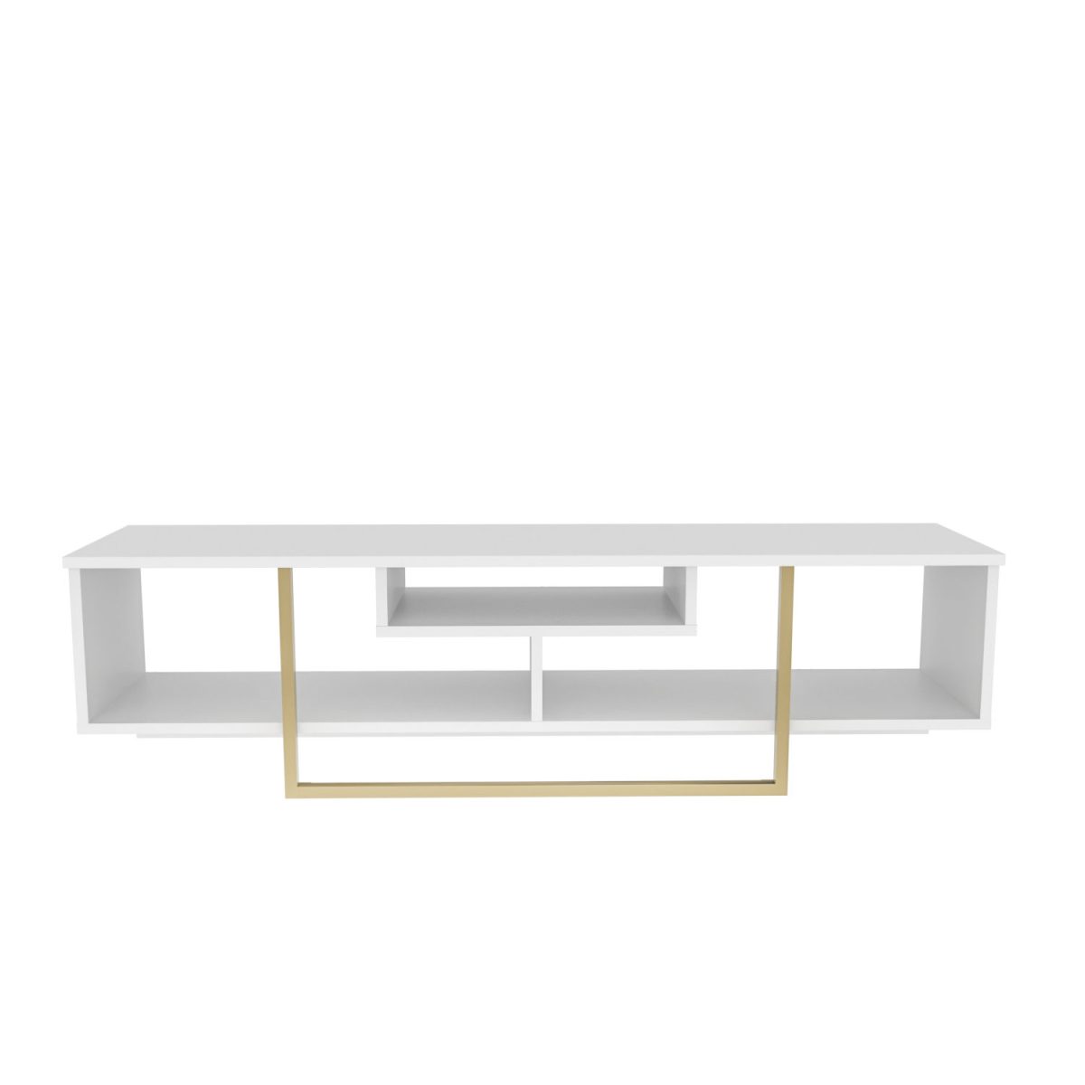 Asal 150 - White, Gold – ТВ комода - Image 6