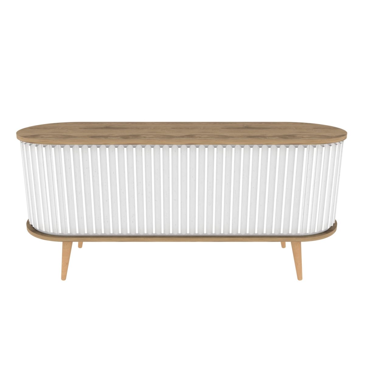 Stor - Oud Oak, White – ТВ комода - Image 10