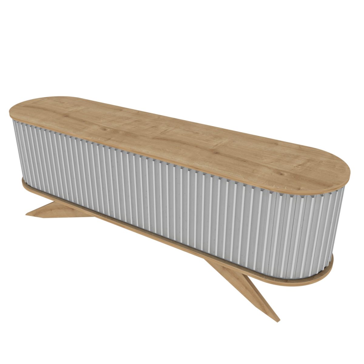 Stor - Sapphire, White – ТВ комода - Image 12