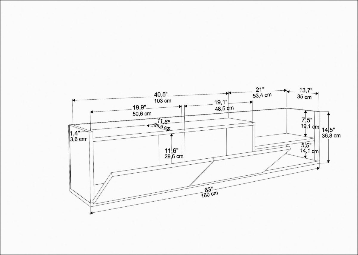 Krog - Anthracite, White – ТВ комода - Image 6