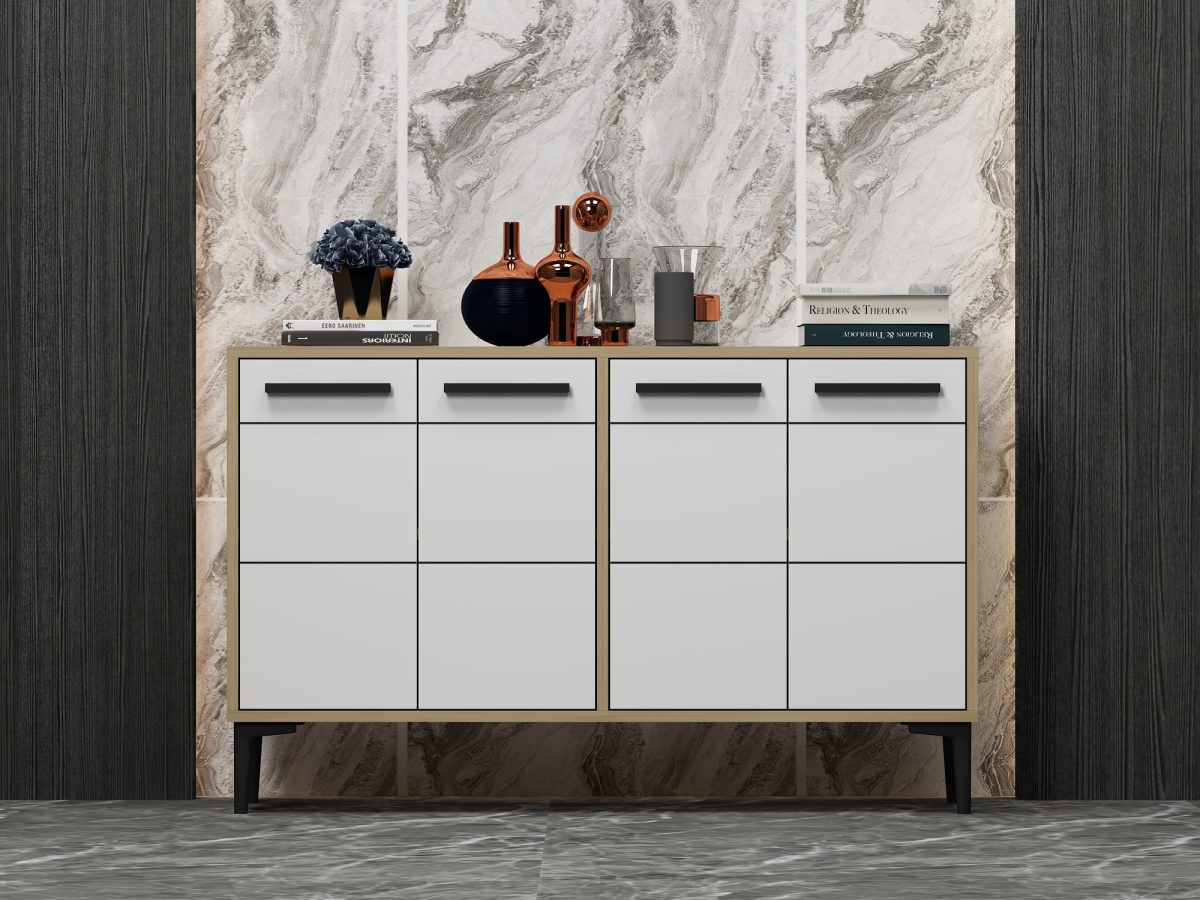 Stria - Sapphire Oak, White – Конзола - Image 5