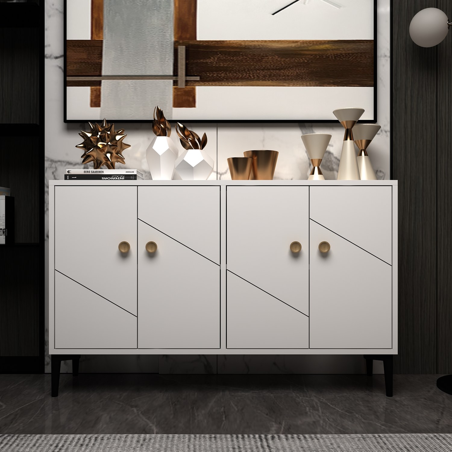 327ODS113820-201.jpg Myria - White – ТВ комода - Image 1