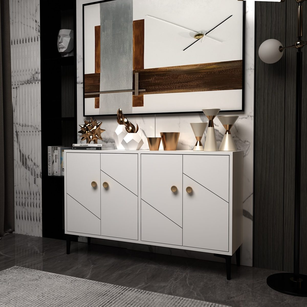 Myria - White – ТВ комода - Image 2