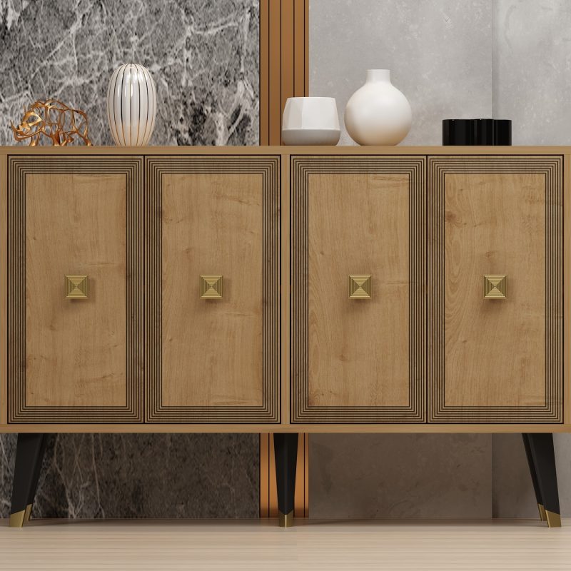 Ansel - Sapphire Oak, Gold – Конзола