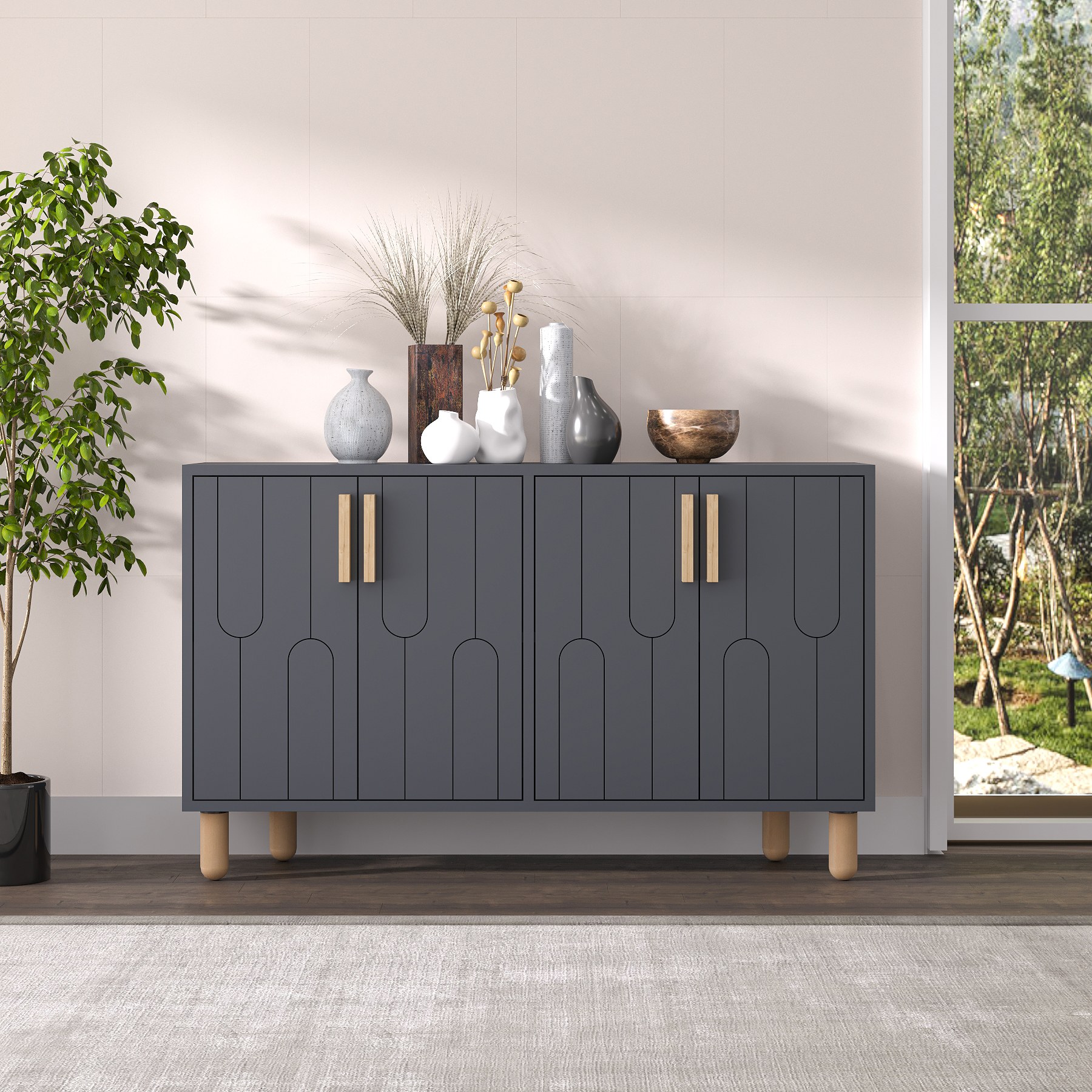 327ODS128520-201.jpg Vincent - Anthracite – Конзола - Image 1