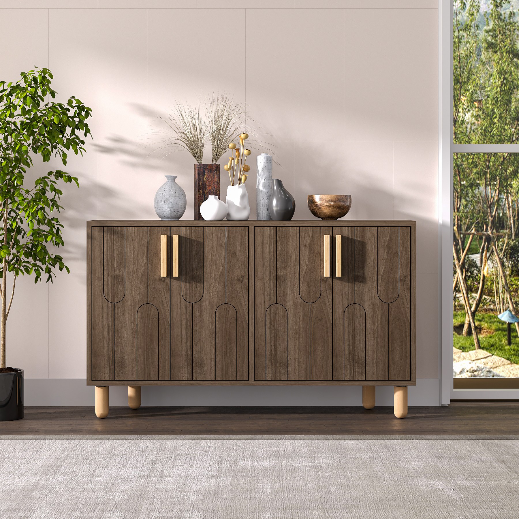 327ODS128820-201.jpg Vincent - Walnut – Конзола - Image 1