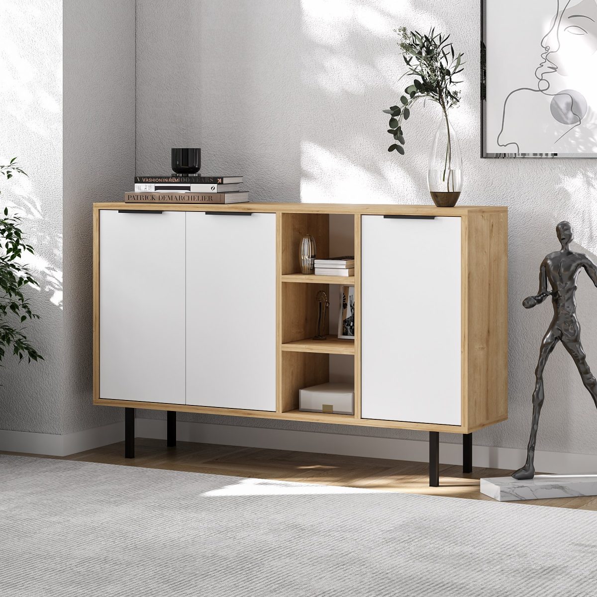 Viyana - Sapphire Oak, White – Конзола - Image 2