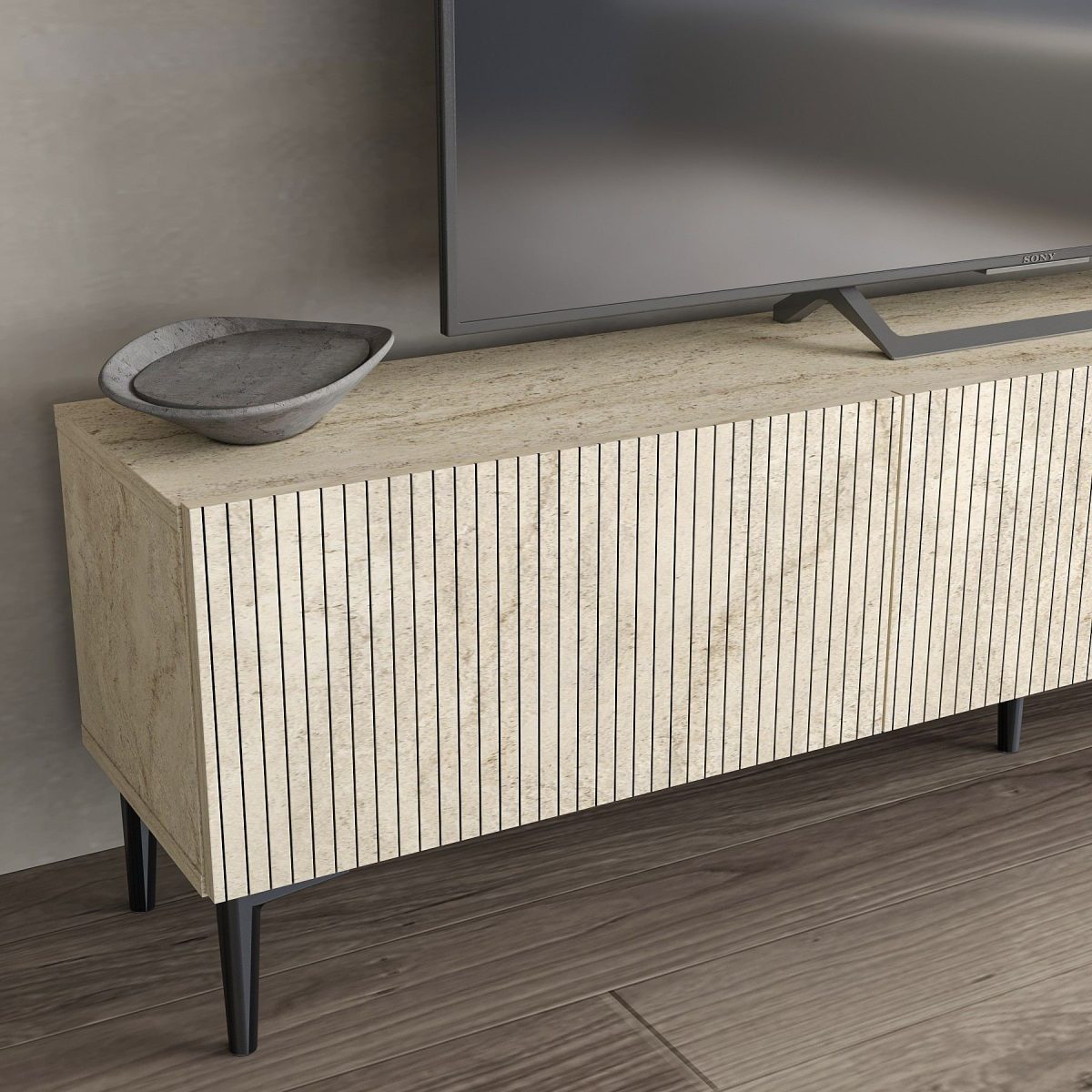 Oscar - Travertine – ТВ комода - Image 4