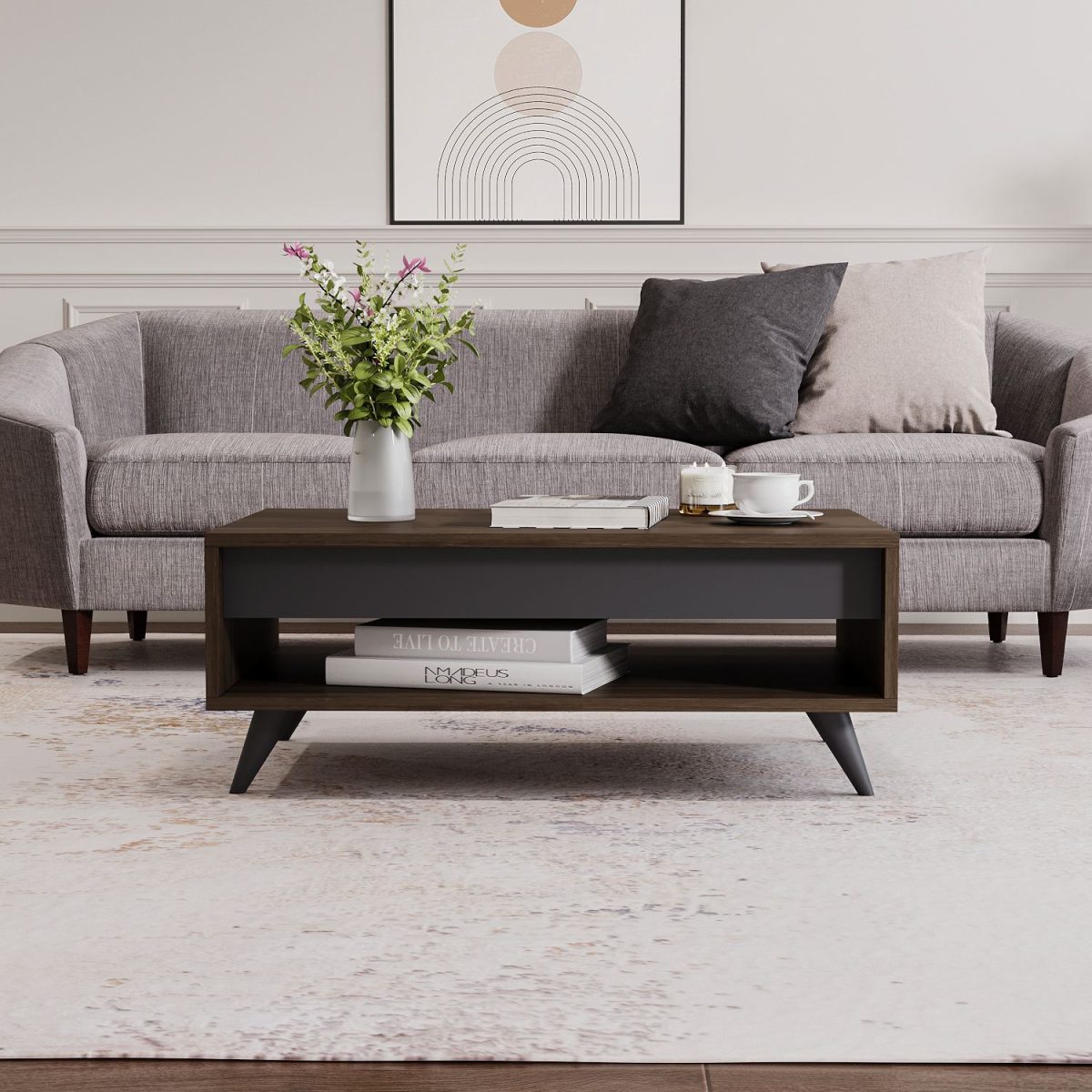 Century - Walnut – Маса за кафе - Image 3