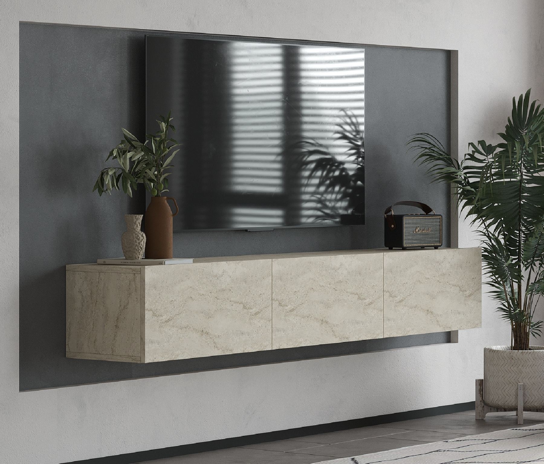 327ODS160120-201.jpg Alfa - Travertine – ТВ комода - Image 1