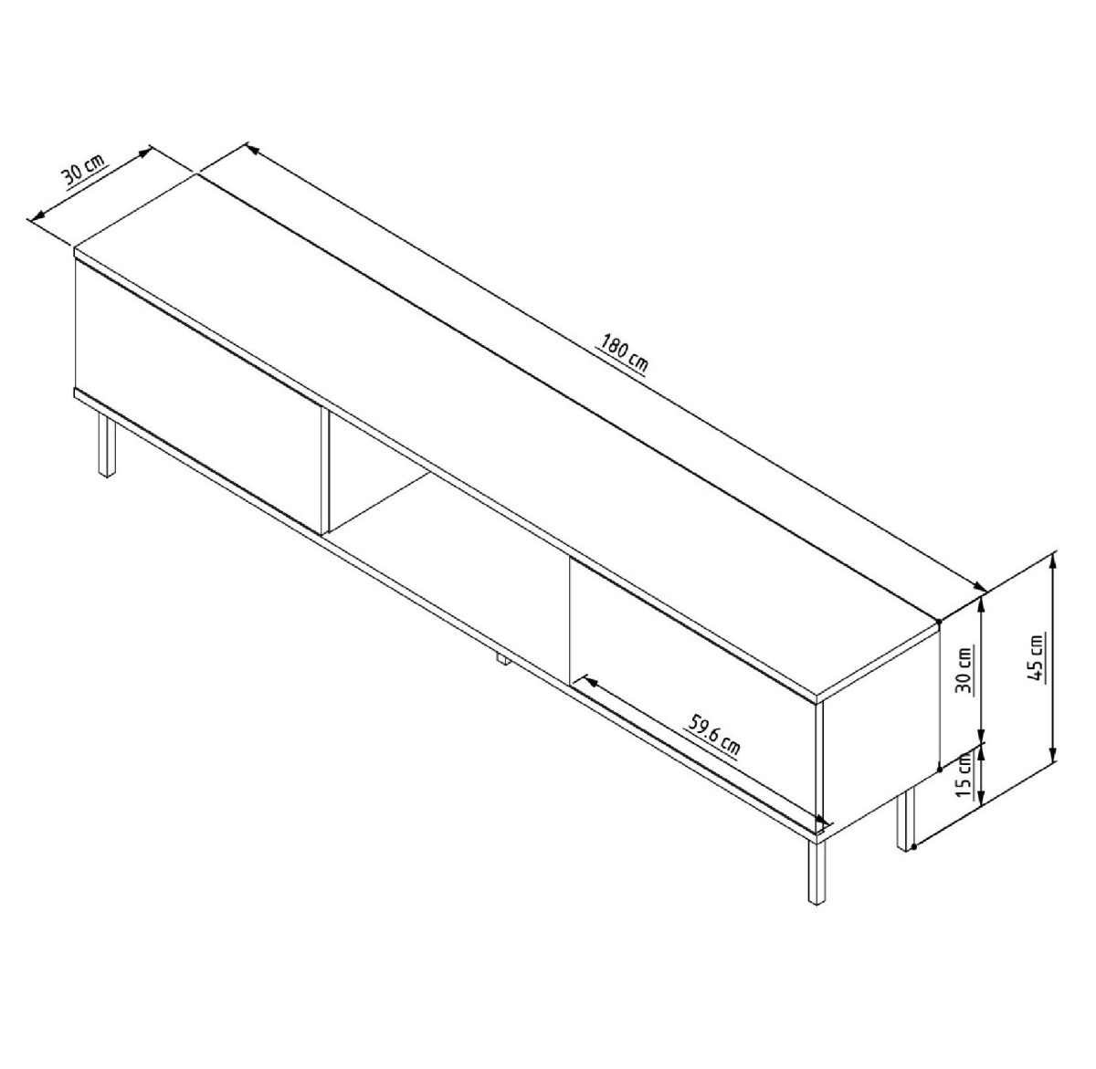 Paye - Walnut – ТВ комода - Image 5