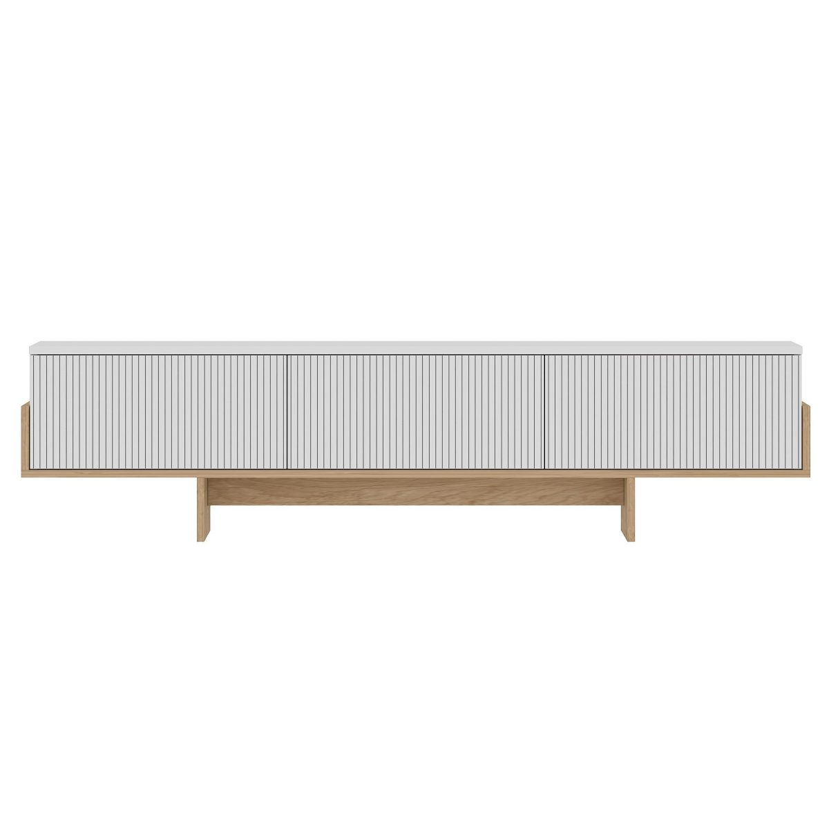 Hege - White, Sapphire Oak – ТВ комода - Image 4