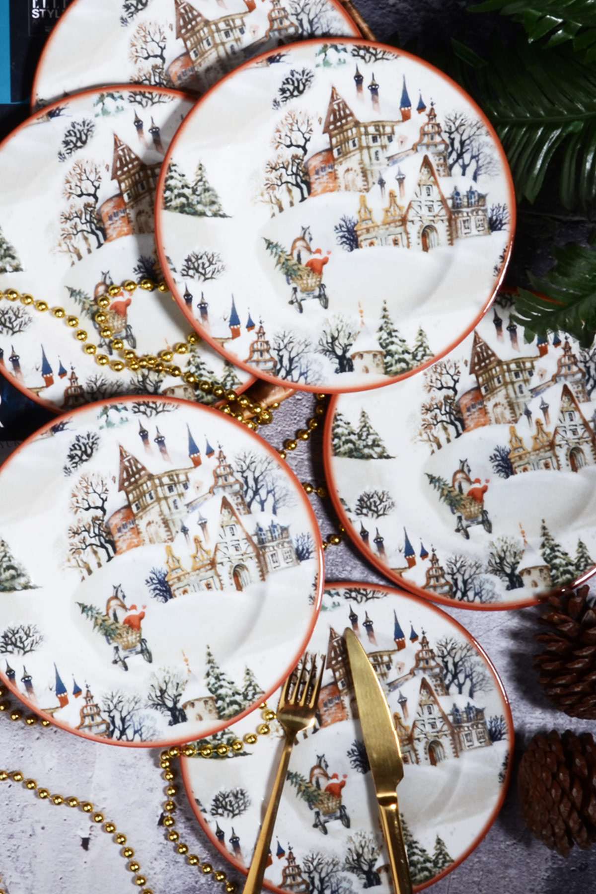 335RTN112820-201.jpg BEV0570 – Комплет чинии за десерт (6 парчиња) - Image 1