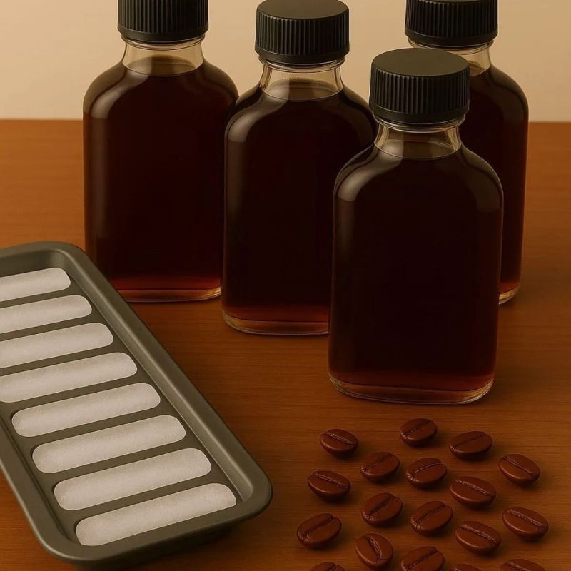 Tu-Sıyah4Lu200Cckahvecam – Сет од стаклени шишиња (5 парчиња)