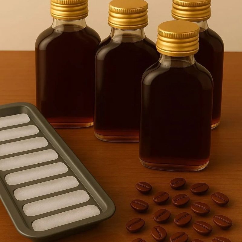 Tu-Gold4Lu200Cckahvecam – Сет од стаклени шишиња (5 парчиња)