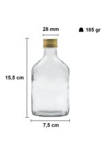 Tu-Gold4Lu200Cckahvecam – Сет од стаклени шишиња (5 парчиња) - Image 5