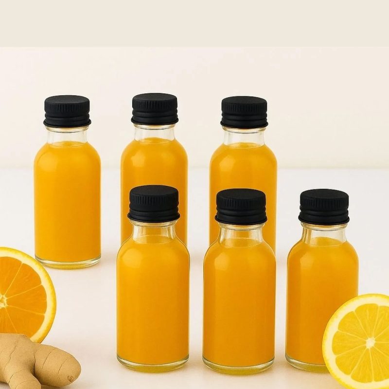 Tu-6Lı100Ccsıyahkapak – Сет од стаклени шишиња (6 парчиња)