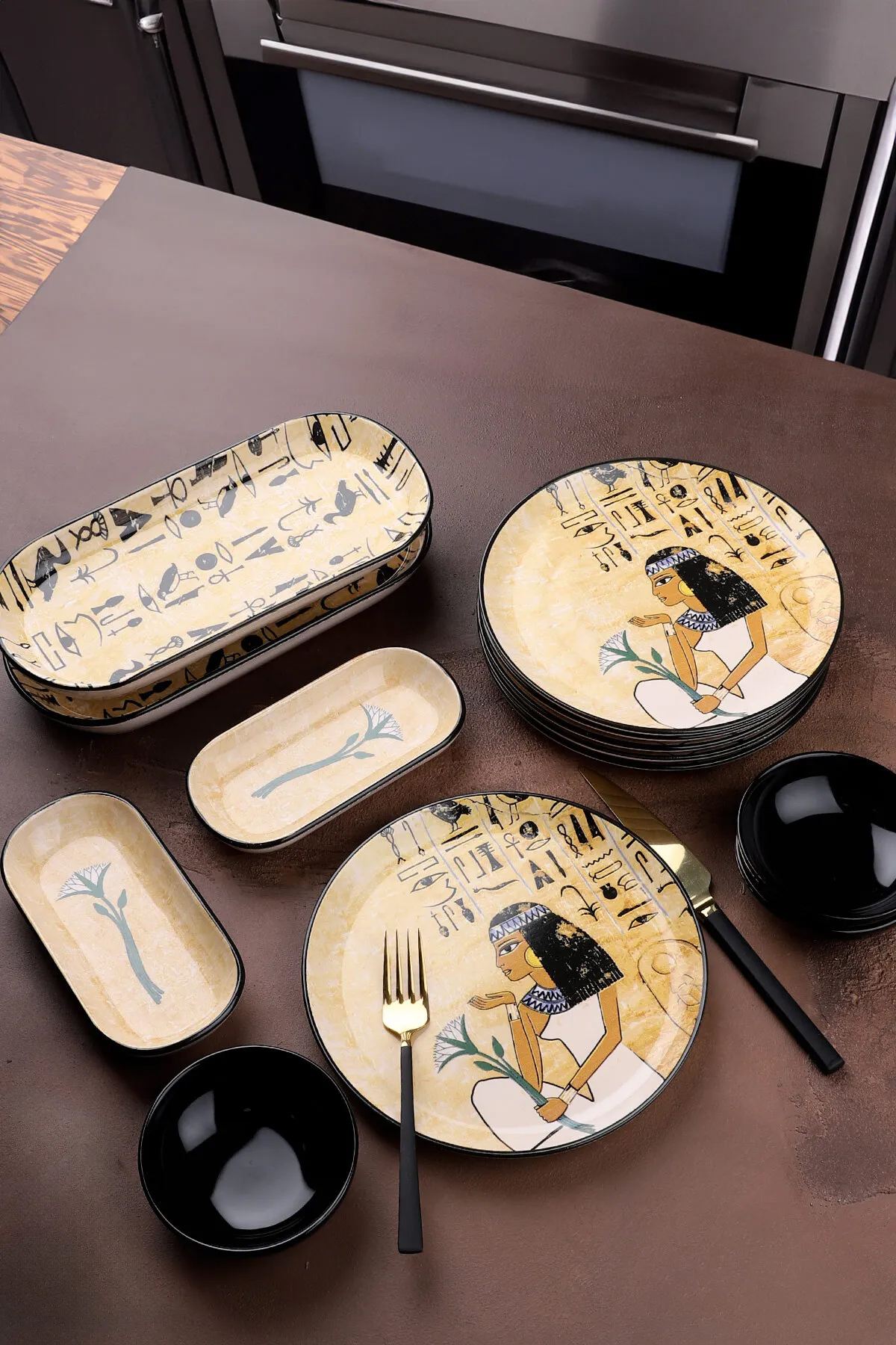 335RTN118420-201.jpg Bade-Etnık13Parca – Комплет за појадок (13 парчиња) - Image 1