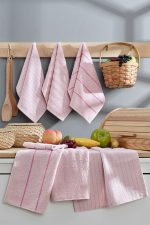 Sofya - Powder – Комплет пешкири за кујна (6 парчиња)