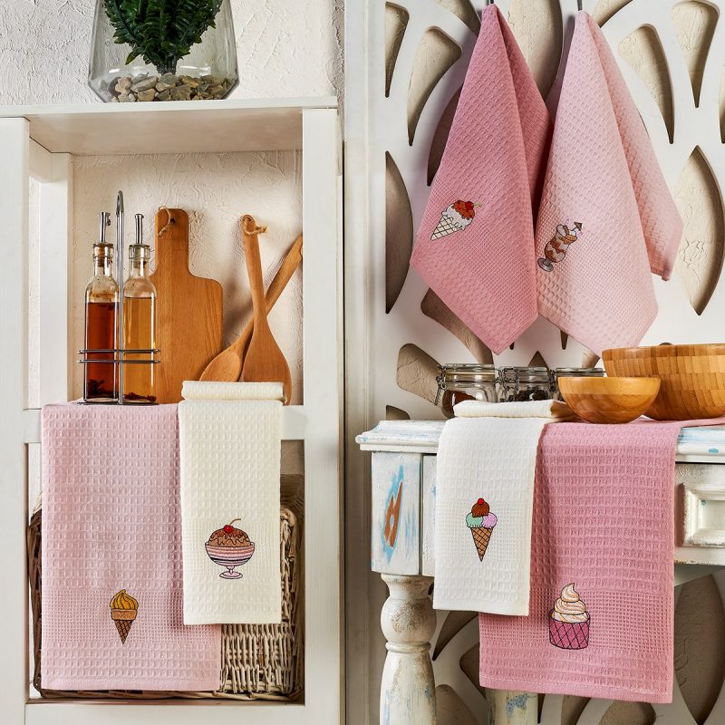 Ice Cream – Комплет кујнски крпи (6 парчиња)