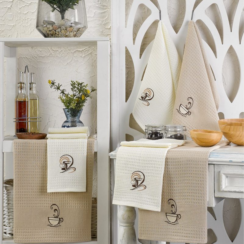 Coffee – Комплет кујнски крпи (6 парчиња)