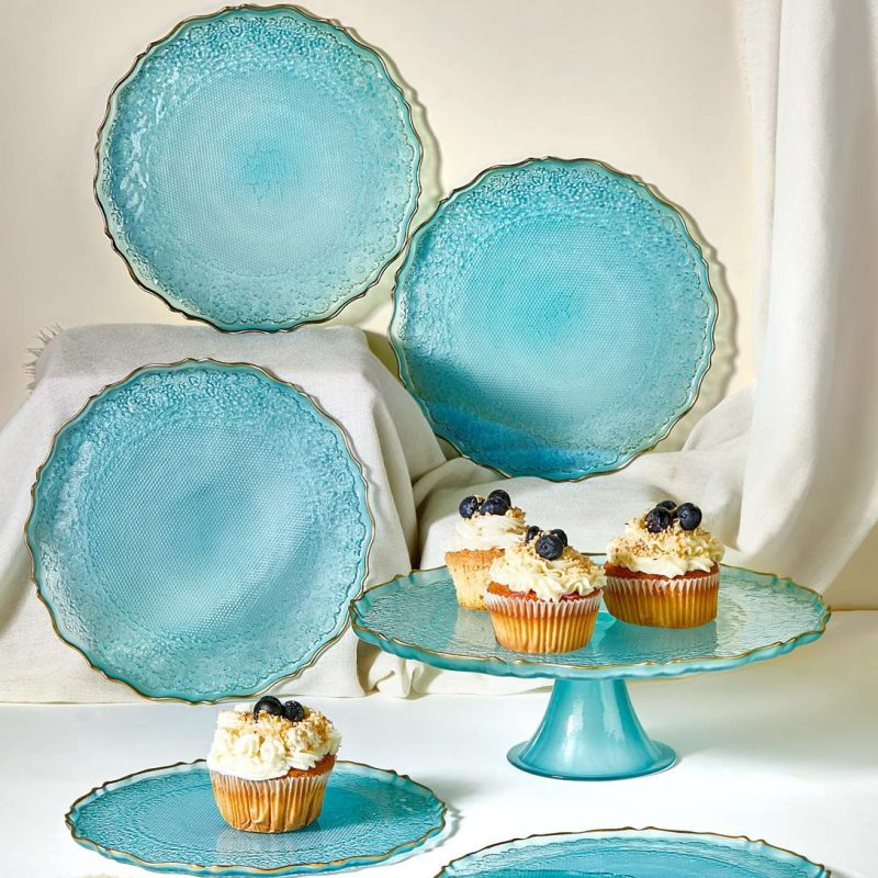Goblen - Turquoise – Комплет чинии за десерт (7 парчиња)