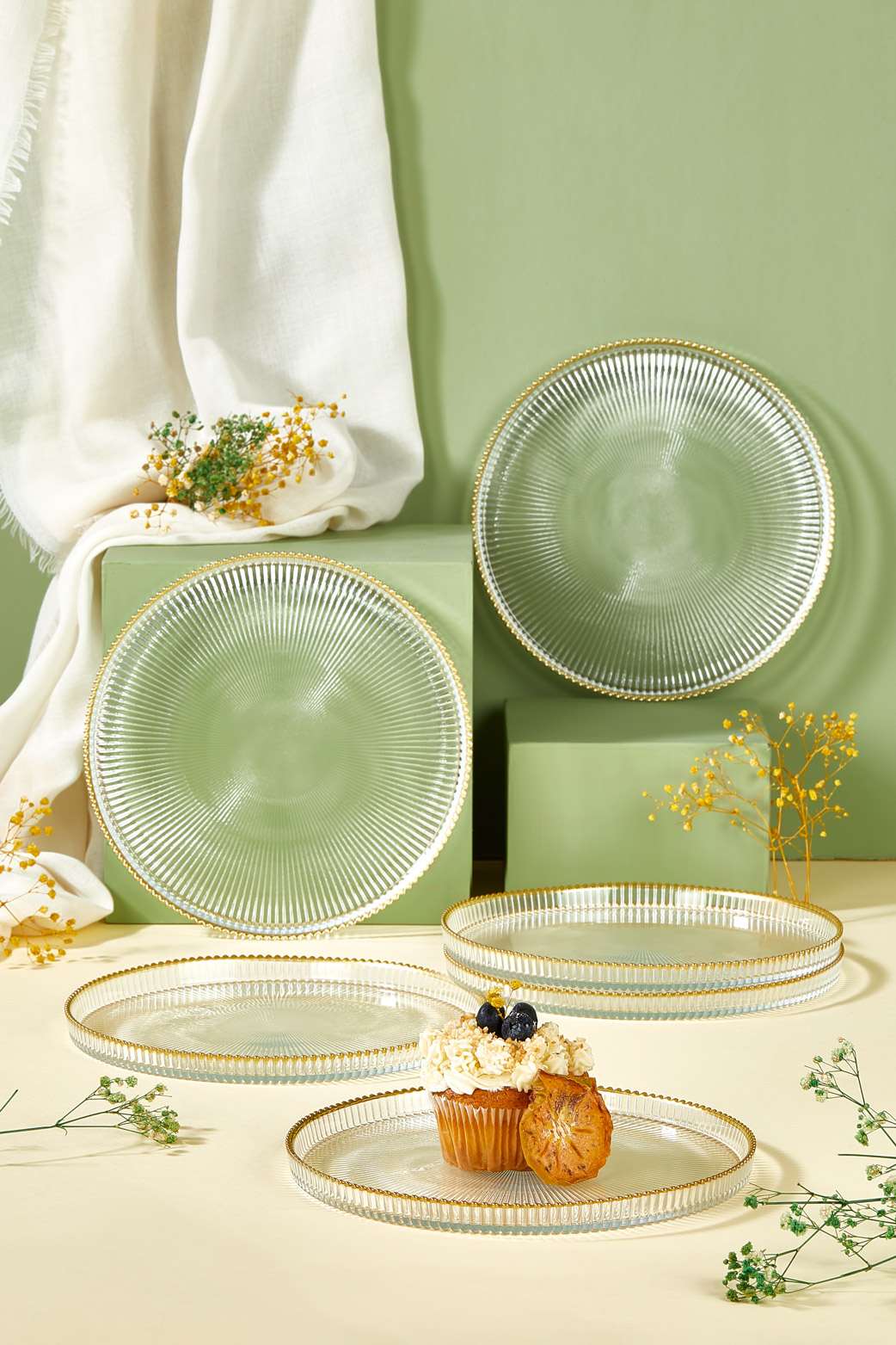 337GLZ110620-201.jpg Paris – Комплет чинии за десерт (6 парчиња) - Image 1