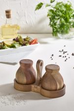 Akasya - Wooden – Дрвен сет на соларници (2 парчиња)