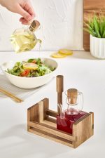 Akasya - Wooden – Комплет за дозер за масло (2 парчиња) - Image 2