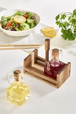 Akasya - Wooden – Комплет за дозер за масло (2 парчиња) - Image 3