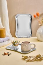 Dikdörtgen - Silver – Послужавник (6 парчиња)