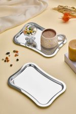 Dikdörtgen - Silver – Послужавник (6 парчиња) - Image 3