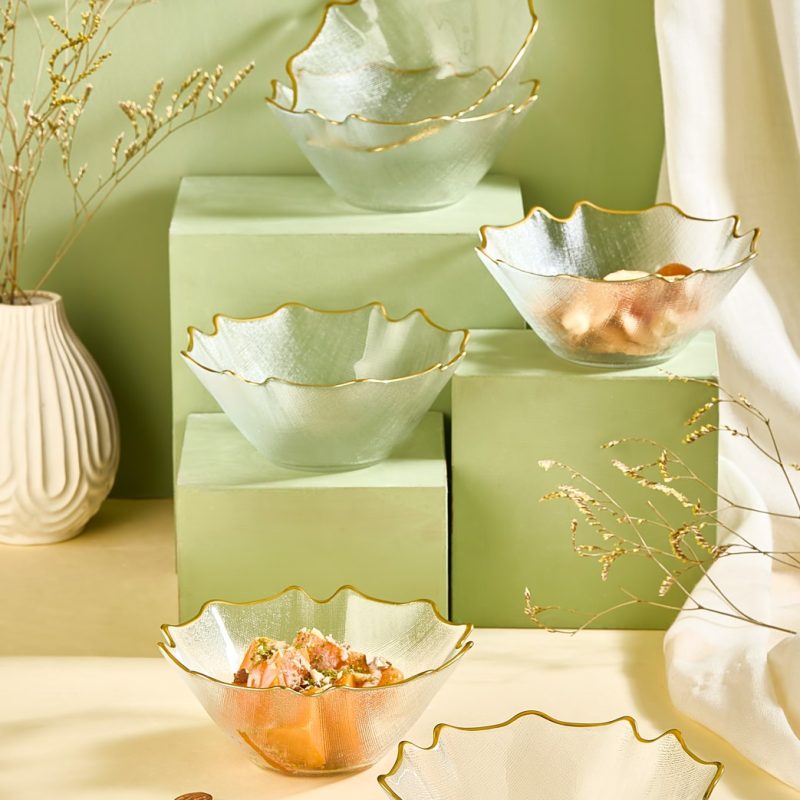 Bloom - Transparent – Комплет чинии за десерт (6 парчиња)