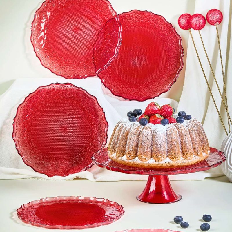 Goblen7 - Red – Комплет чинии за десерт (7 парчиња)