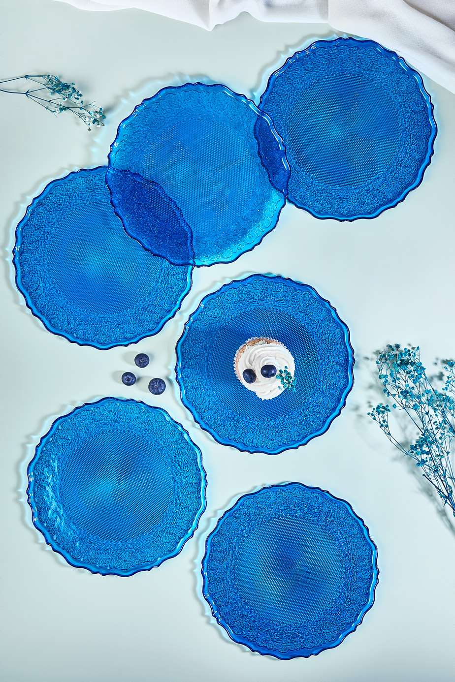 337GLZ122920-201.jpg Goblen6 - Blue – Комплет чинии за десерт (6 парчиња) - Image 1