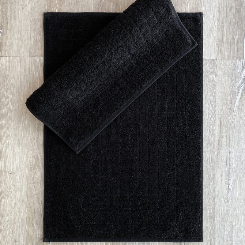 Kare - Black – Патосници за бања (2 парчиња)