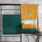Hamam Setı Colorful - Green, Yellow – Комплет пешкири (4 парчиња)