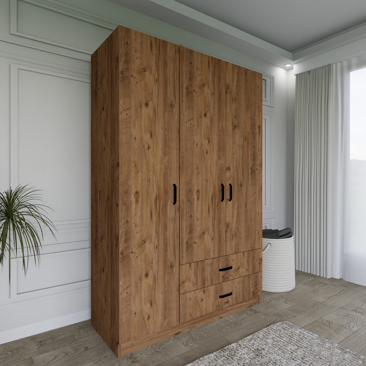 Yaman 1600-027 - Walnut – Гардеробер - Image 3